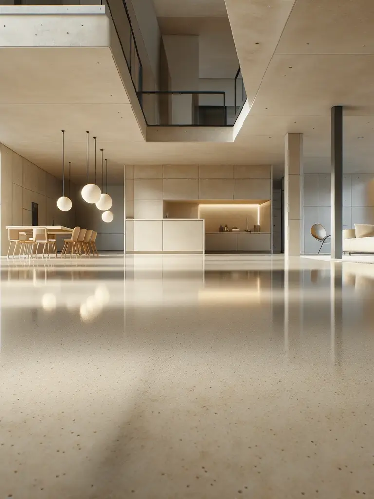 Aplikácia anhydritovej podlahy do obývačky